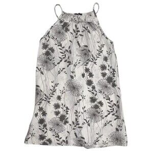 Lungo L’Arno Made in Italy Linen Floral Halter dress Botanical Natural L